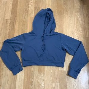 nvgtn cropped grey hoodie